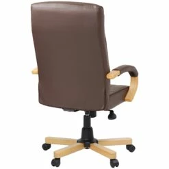 Farnham Executive Brown Leather Manager Chair -Office Furniture Sales 2024 085527