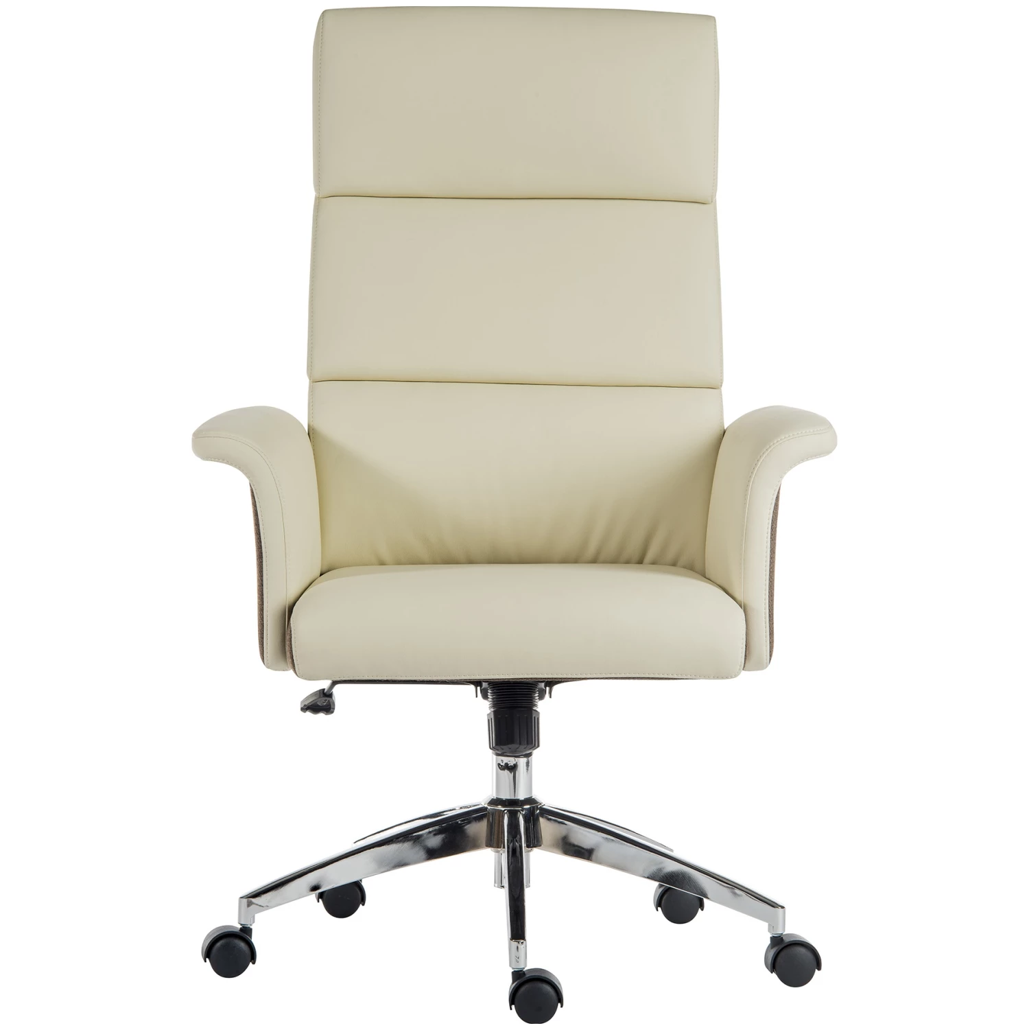 Elegance High Back Leather Look Executive Chair Cream 2 Elegance High Back Leather Look Executive Chair Cream - Image 2