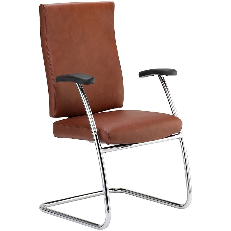 Summit Impact Leather Visitor Chair 2 Summit Impact Leather Visitor Chair - Image 2