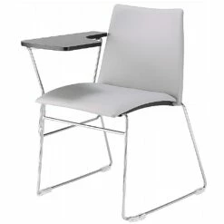 Summit Vista Skid Base Conference Chair With Writing Tablet