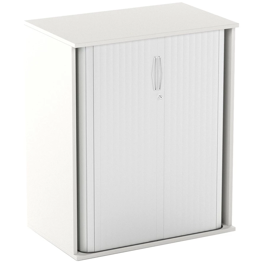 Vogue Essential White Tambour Cupboards 3 Vogue Essential White Tambour Cupboards - Image 3