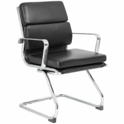 Sicily Leather Faced Visitor / Boardroom Chairs