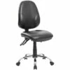 Comfort Ergo 3-Lever Leather Chrome Operator Chairs