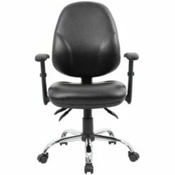 Comfort Ergo 3-Lever Leather Chrome Operator Chairs 10 Comfort Ergo 3-Lever Leather Chrome Operator Chairs -Office Furniture Sales 2024 090861
