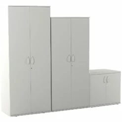NEXT DAY Vogue Essential White Office Cupboards