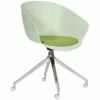 Summit Scoot Upholstered Polypropylene Pyramid Base Visitor Chair