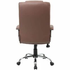 Loughborough Leather Faced Manager Brown -Office Furniture Sales 2024 094834