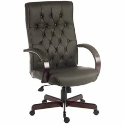 Warwick Traditional Leather Faced Manager Chair -Office Furniture Sales 2024 096450