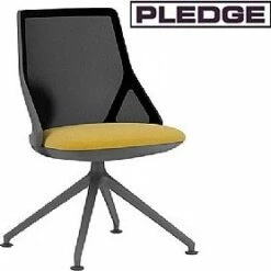 Pledge Cicero Medium Back Black Conference Chair