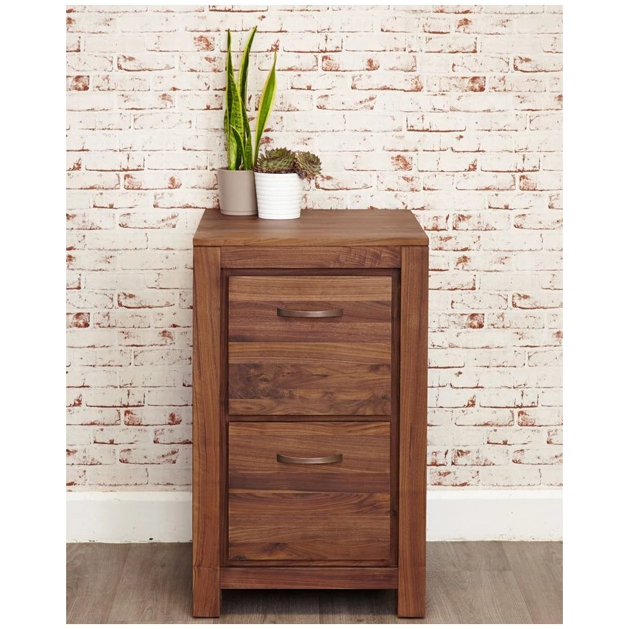 Fernhurst Solid Walnut Filing Cabinets 2 Fernhurst Solid Walnut Filing Cabinets - Image 2