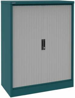 Silverline Two Tone Kontrax Tambour Cupboards -Office Furniture Sales 2024 102172