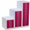 Silverline Two Tone Multi Drawer Cabinets