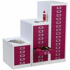 Silverline Two Tone Multi Drawer Cabinets -Office Furniture Sales 2024 102288