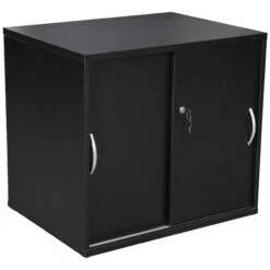 Karbon Desk High Sliding Door Cupboard -Office Furniture Sales 2024 103314