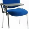 Swift Chrome Frame Conference Chairs With Plastic Writing Tablet (4 Pack)