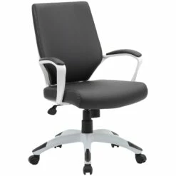 Jupiter Medium Back Bonded Leather Office Chairs