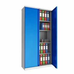 Phoenix SCL Series Steel Storage Cupboards - 2 Door 4 Shelf With Key Lock