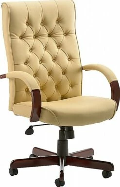 Traditional Button Back Bonded Leather Executive Chairs -Office Furniture Sales 2024 105340