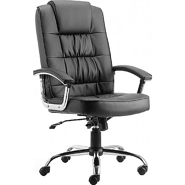 Acadia Chrome Executive Bonded Leather Chair 1 Acadia Chrome Executive Bonded Leather Chair