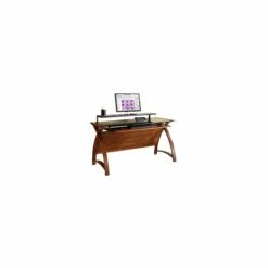 Spectrum Walnut Real Wood Veneer Computer Desk