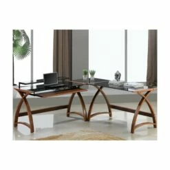Spectrum Walnut Real Wood Veneer Computer Desk -Office Furniture Sales 2024 107038
