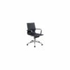 Reflex Black Leather Effect Swivel Chair