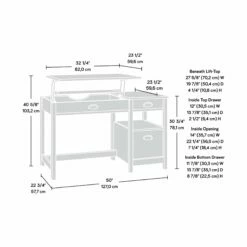 Waterside Sit-Stand Home Office Computer Desk -Office Furniture Sales 2024 107185