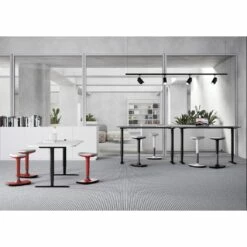 Perch Black Sit-Stand Stool -Office Furniture Sales 2024 107606