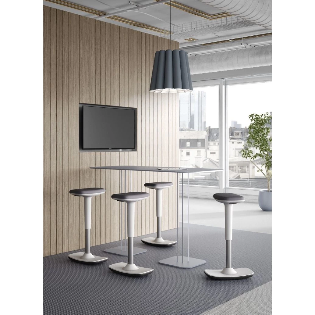 Perch White Sit-Stand Stool 2 Perch White Sit-Stand Stool - Image 2