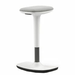 Perch White Sit-Stand Stool