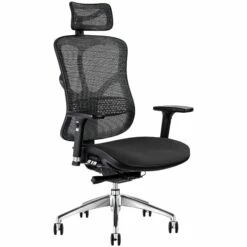 F94 Mesh And Fabric Office Chair With Headrest