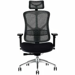 F94 Mesh And Fabric Office Chair With Headrest -Office Furniture Sales 2024 107732