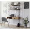 Factor Industrial Style Wall Mounted Home Office Desk