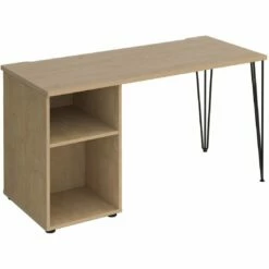 Flores Home Office Desk With Fixed Open Pedestal -Office Furniture Sales 2024 108833