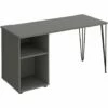 Flores Home Office Desk With Fixed Open Pedestal