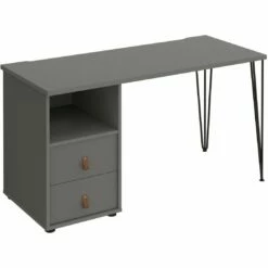 Flores Home Office Desk With Fixed 2 Drawer Pedestal -Office Furniture Sales 2024 108850