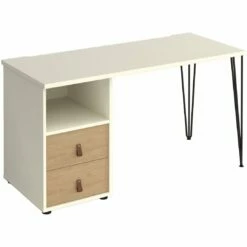 Flores Home Office Desk With Fixed 2 Drawer Pedestal -Office Furniture Sales 2024 108852