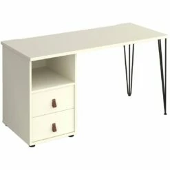 Flores Home Office Desk With Fixed 2 Drawer Pedestal -Office Furniture Sales 2024 108854