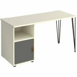 Flores Home Office Desk With Fixed Cupboard Pedestal -Office Furniture Sales 2024 108864