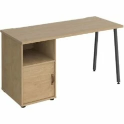 Solis Home Office Desk With Fixed Cupboard Pedestal -Office Furniture Sales 2024 108949
