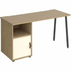 Solis Home Office Desk With Fixed Cupboard Pedestal -Office Furniture Sales 2024 108950