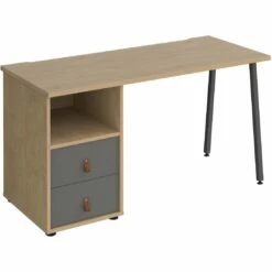 Solis Home Office Desk With Fixed 2 Drawer Pedestal -Office Furniture Sales 2024 108960