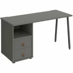 Solis Home Office Desk With Fixed 2 Drawer Pedestal -Office Furniture Sales 2024 108962