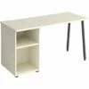 Solis Home Office Desk With Fixed Open Pedestal