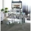 Glacier Glass Computer Desk