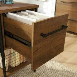 Fabrica Industrial Style Double Pedestal Desk -Office Furniture Sales 2024 109707