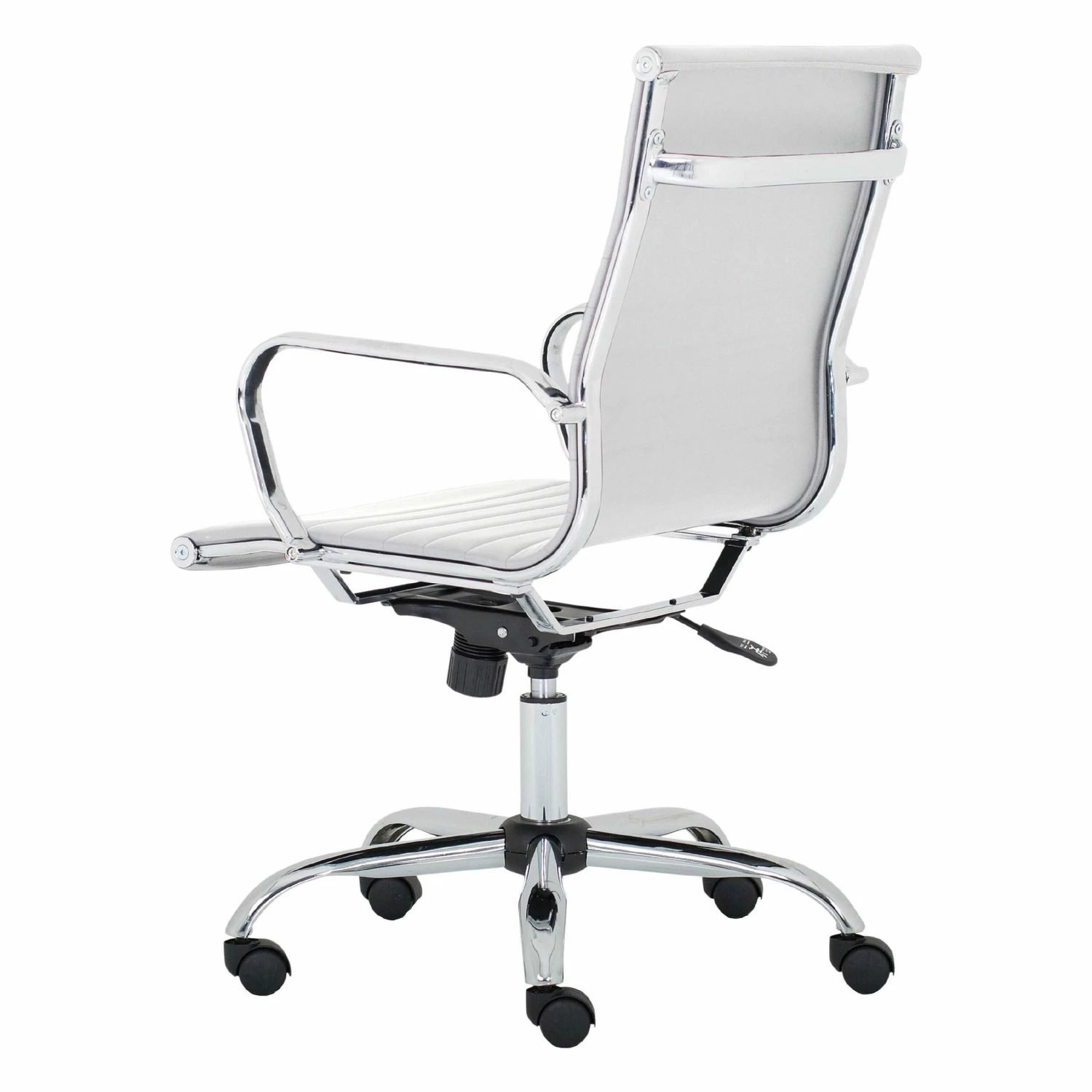 Chase White Bonded Leather Office Chair 5 Chase White Bonded Leather Office Chair - Image 5