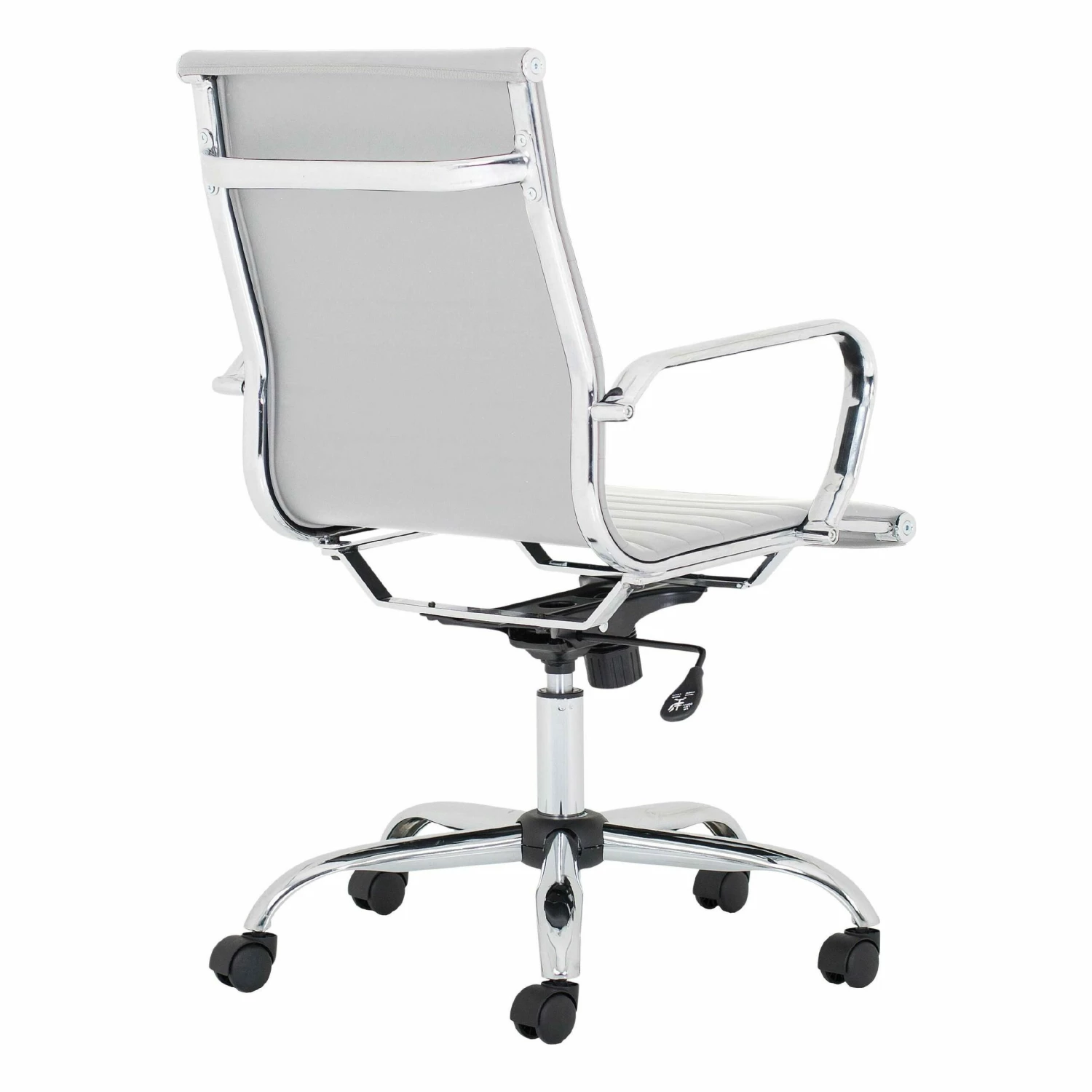 Chase White Bonded Leather Office Chair 3 Chase White Bonded Leather Office Chair - Image 3
