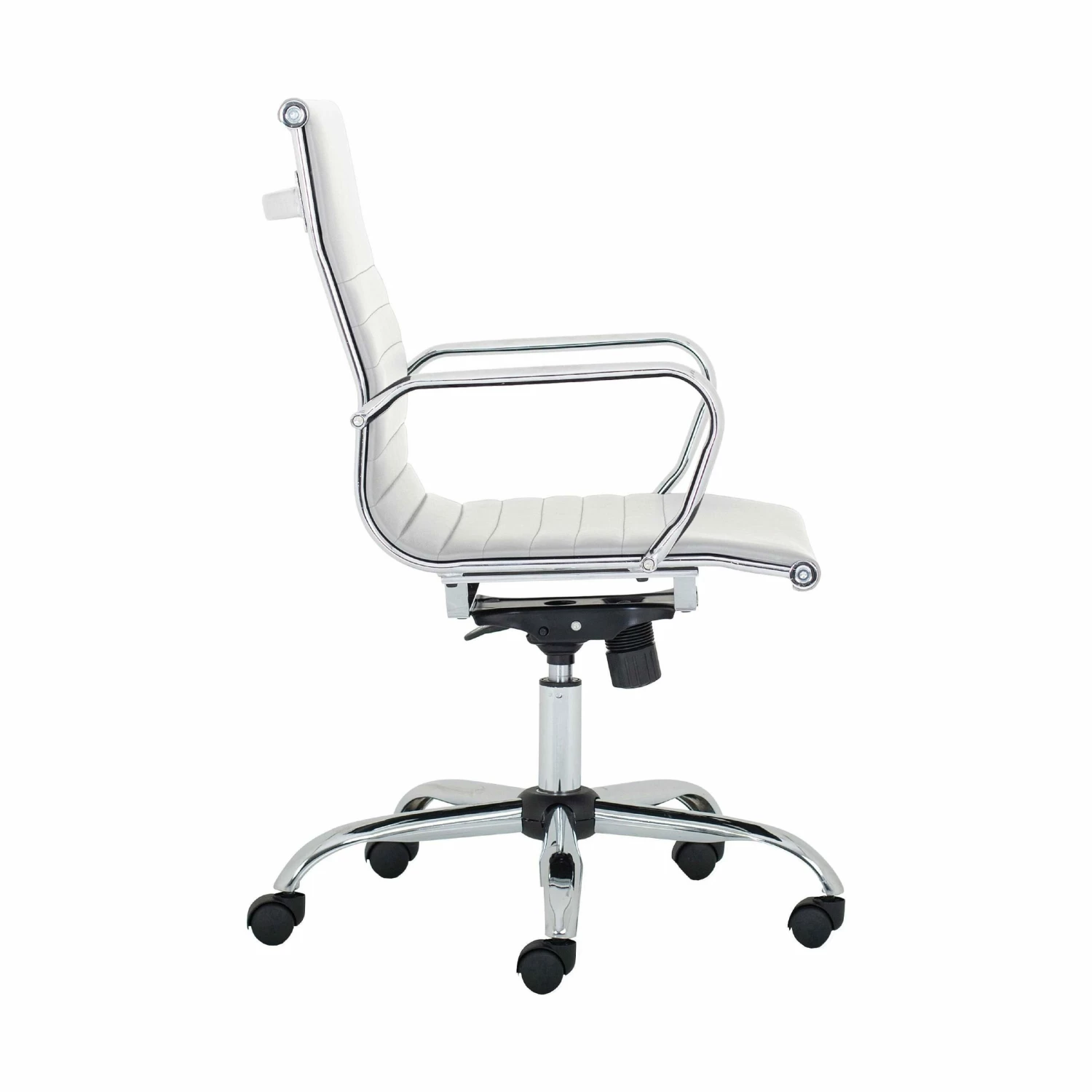 Chase White Bonded Leather Office Chair 2 Chase White Bonded Leather Office Chair - Image 2