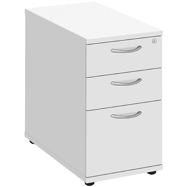 NEXT DAY Commerce II White Desk High Pedestals 1 NEXT DAY Commerce II White Desk High Pedestals